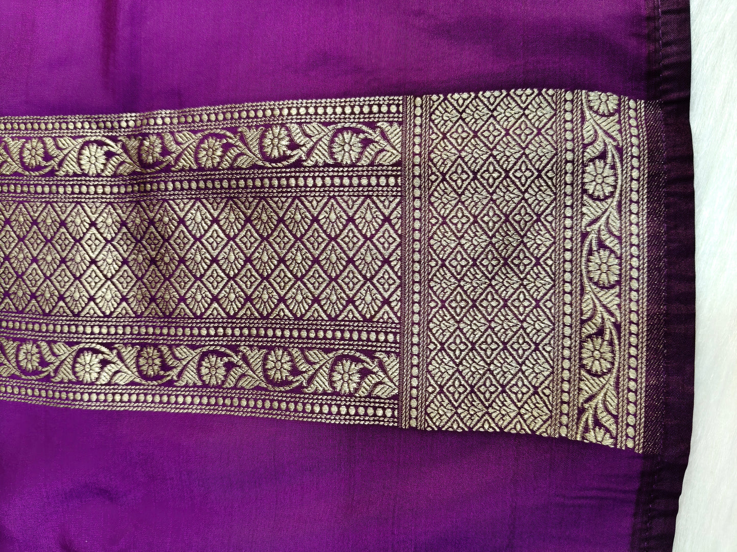 Banarasi Tanchhui Minakari Saree Dark Purple Shade With Multi Color Mina BTS018 25% discount