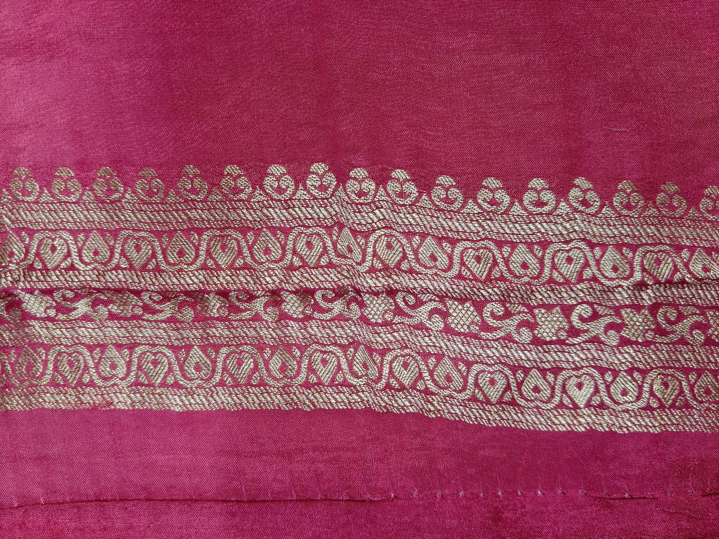 Crepe Banarasi Silk Saree Blush Baby Pink Shade CBS014 50% Discount