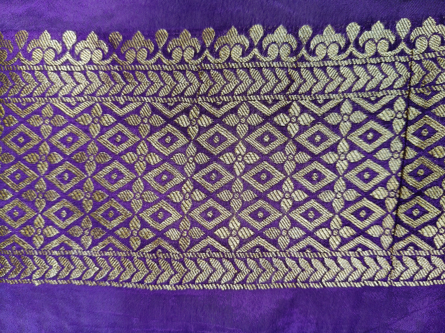 Crepe Banarasi Silk Saree Dark Majenta Shade With Mina Work CBS021 50% Discount