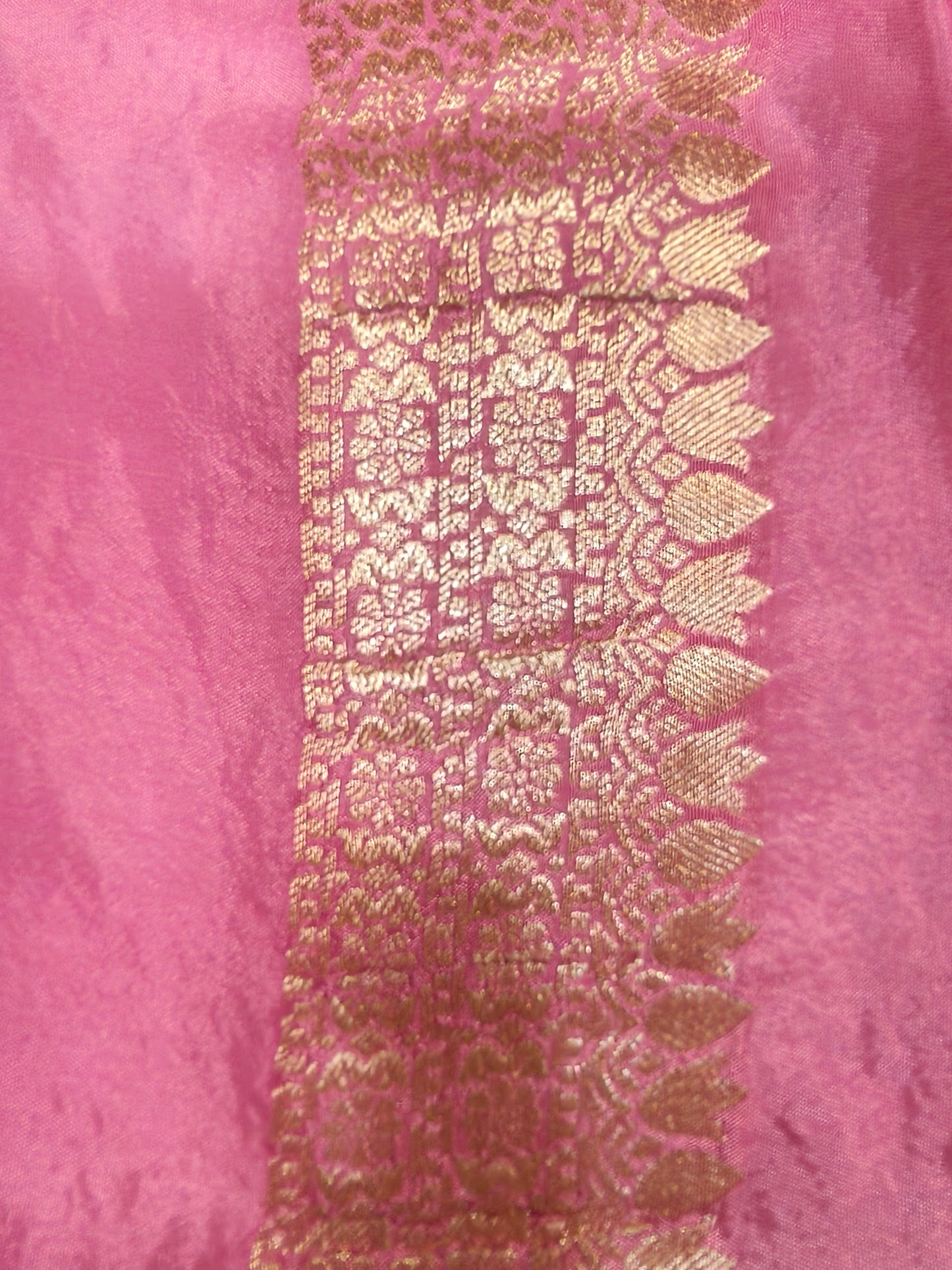 Crepe Banarasi Silk Saree Baby Pink Shade CBS004 50% Discount