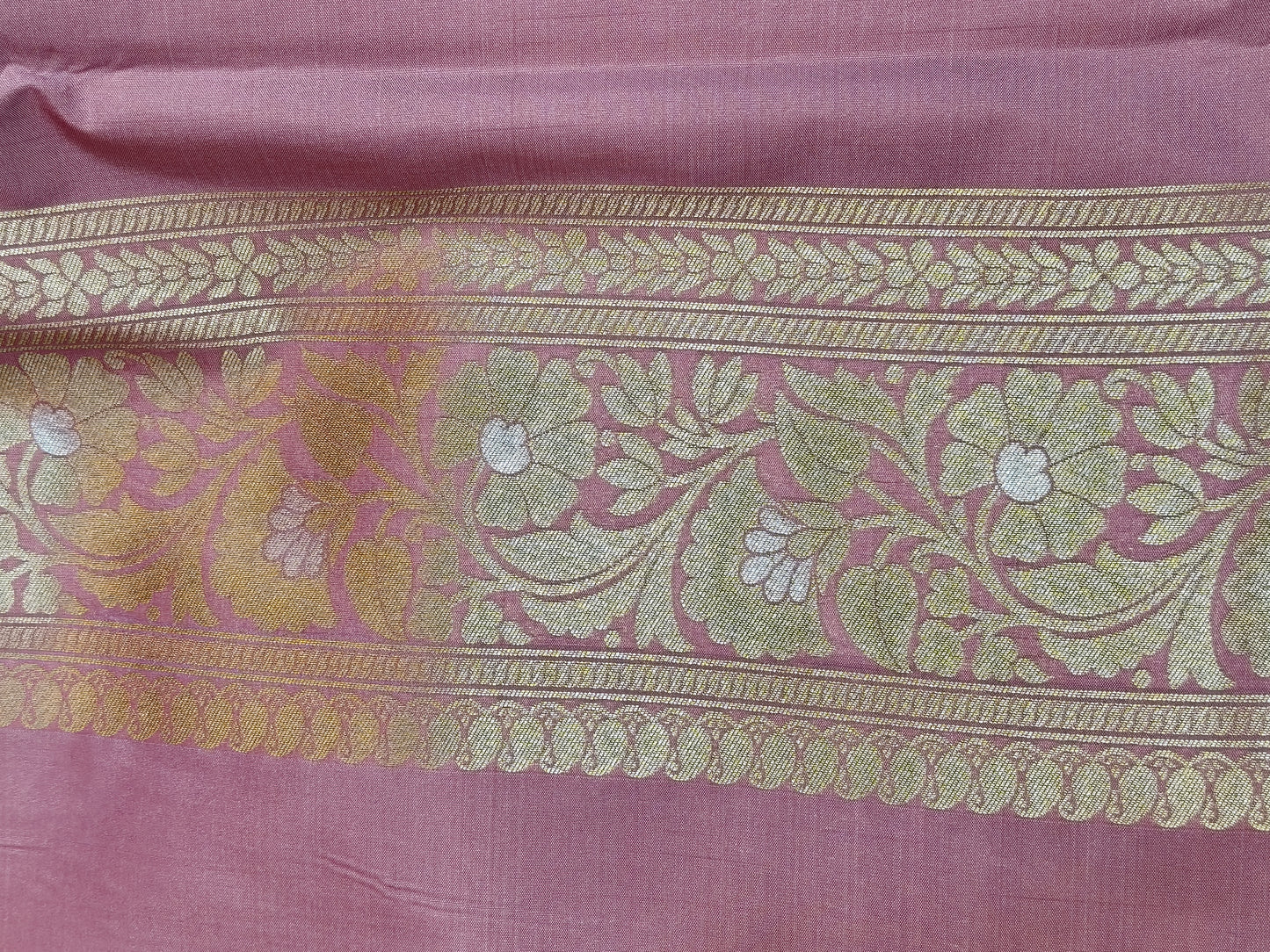 Banarasi Silk Brocade Saree Baby Pink Shade With Multi Color Mina BTS023 75% Discount