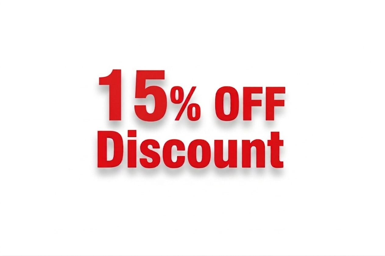15% OFF Discount