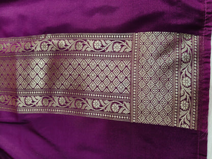 Banarasi Tanchhui Minakari Saree Wine Shade With Multi Color Mina BTS022  25% Discount