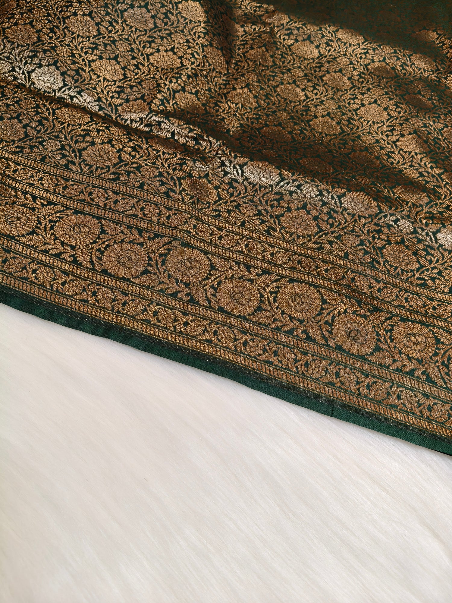 Banarasi Silk Brocade Antique Zari Saree